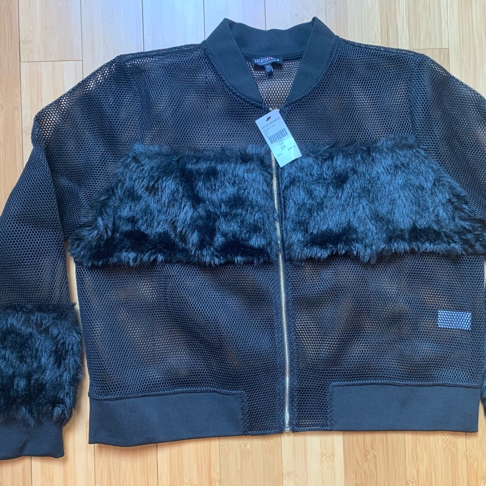 NWT Fashion Nova Milly Mesh Jacket